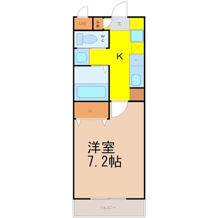 野並駅 徒歩14分 2階の物件間取画像